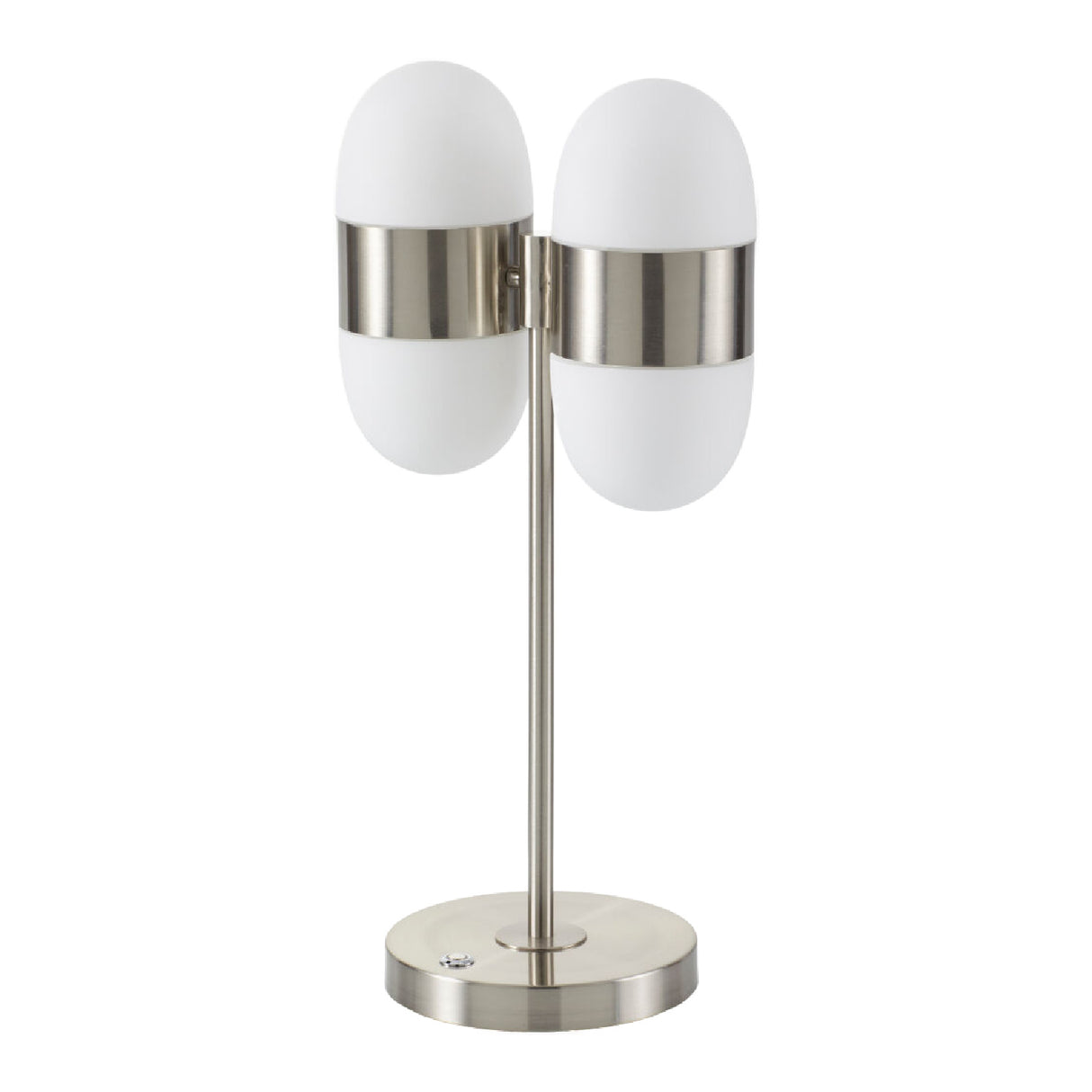 Modern European furniture - Dual White Glass Table Lamp - www.oroa.com | Oroa.com