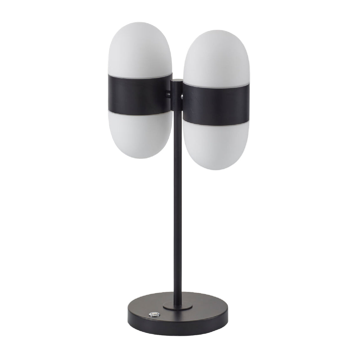 Modern European furniture - Dual White Glass Table Lamp - www.oroa.com | Oroa.com