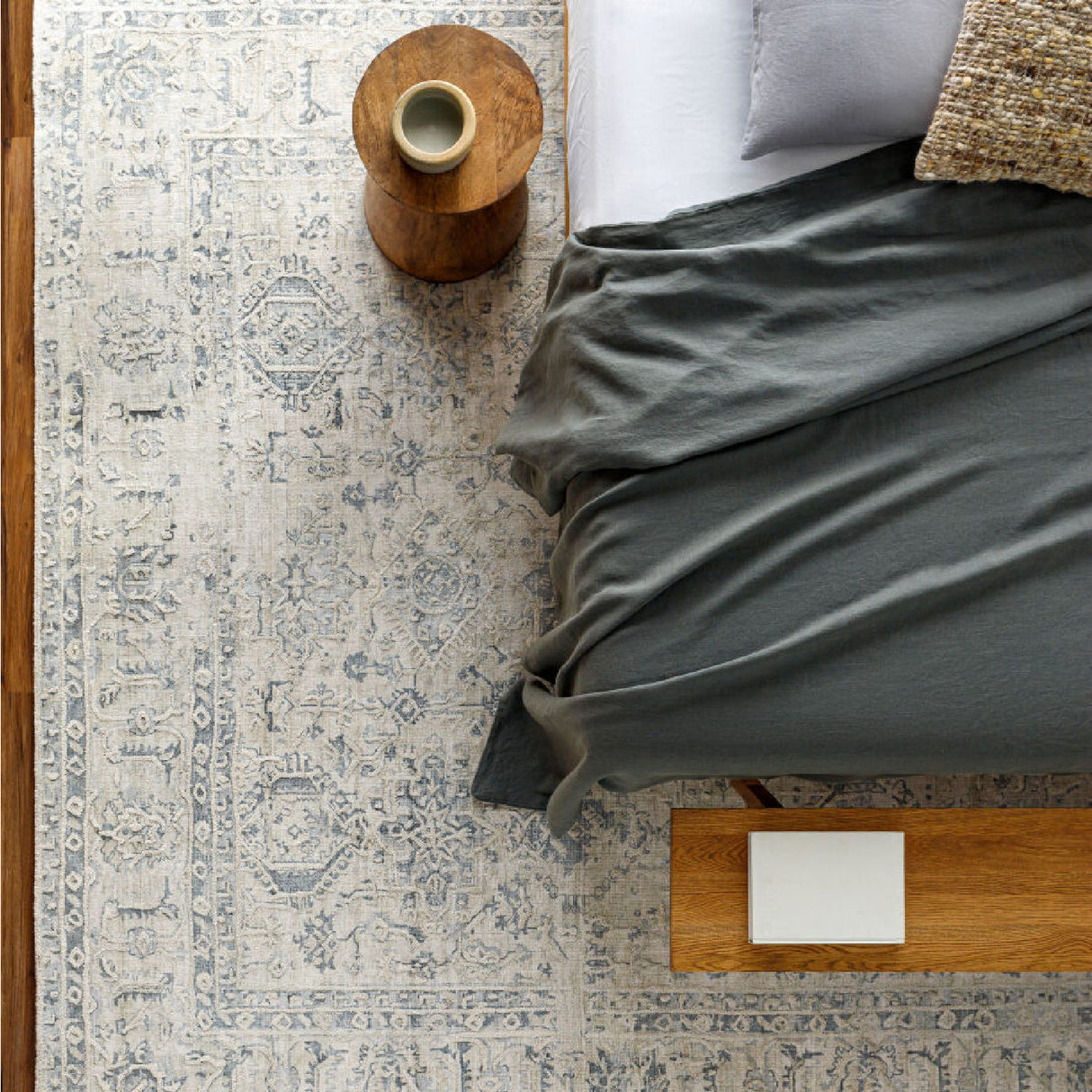 Modern furniture - Handmade Viscose Round Carpet - www.oroa.com | Oroa.com