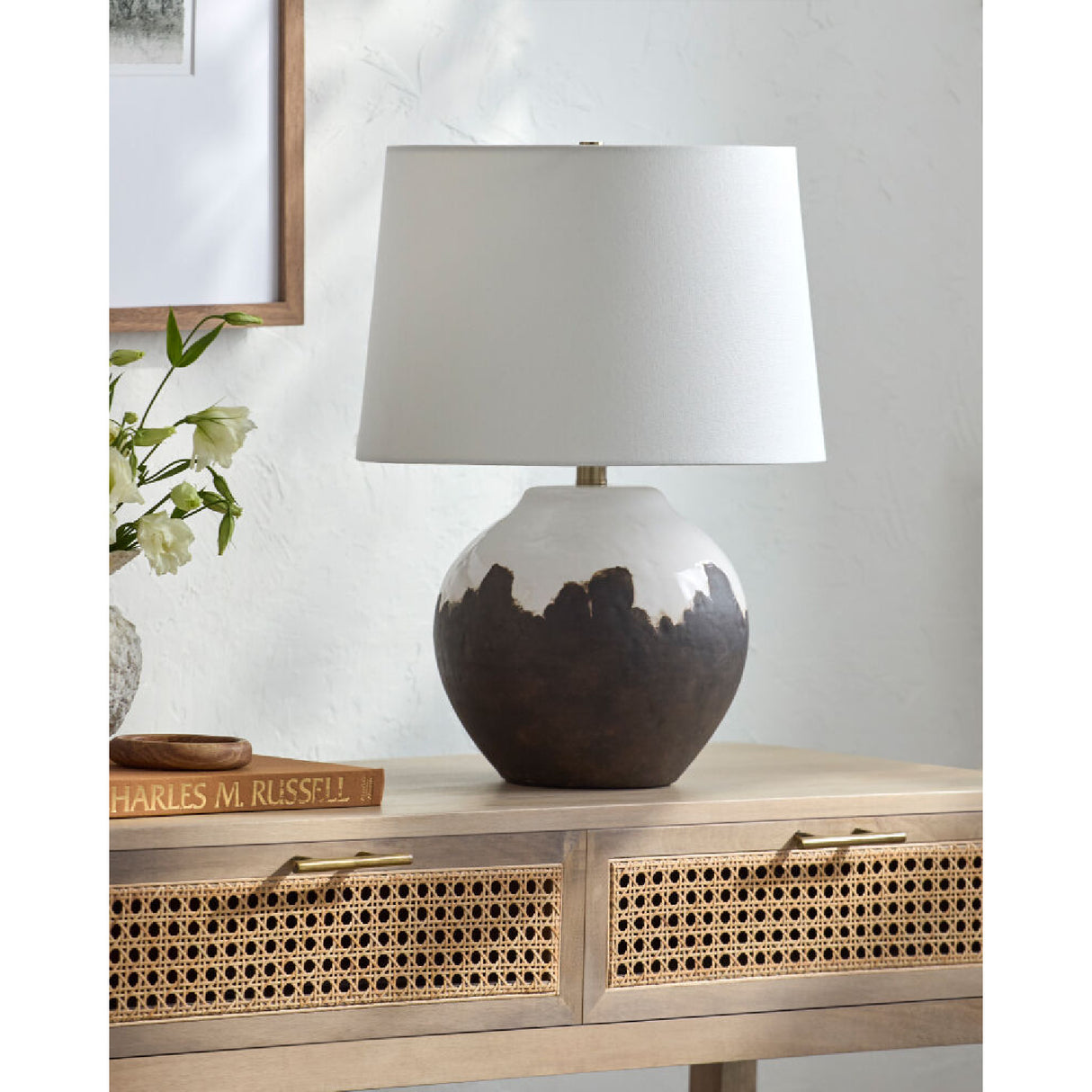 Brown Ceramic Accent Table Lamp | Oroa.com