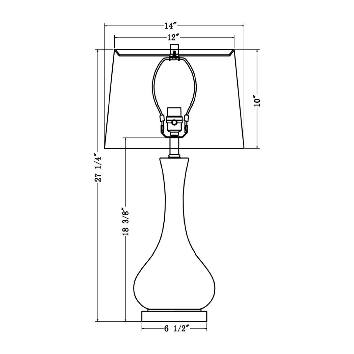 Modern European furniture - Two-Colored Glass Table Lamp - www.oroa.com | Oroa.com