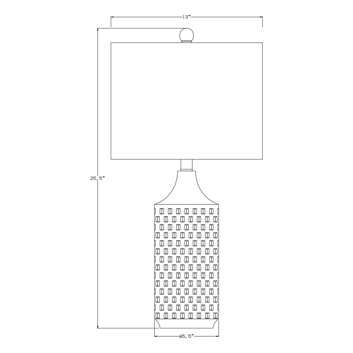 Modern European furniture - White Ceramic Linen Table Lamp - www.oroa.com | Oroa.com