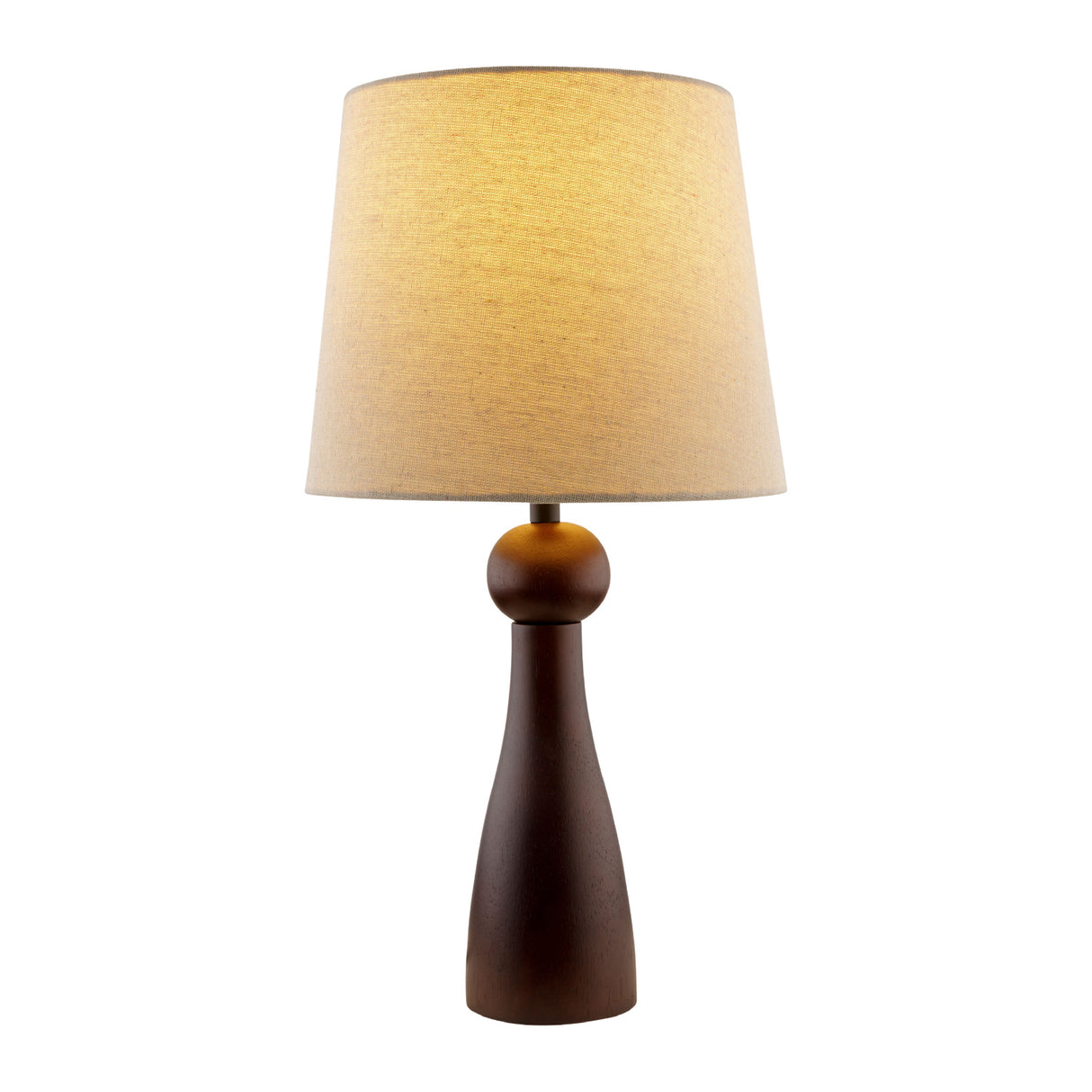 Modern European furniture - Wood Veneer Linen Table Lamp - www.oroa.com | Oroa.com