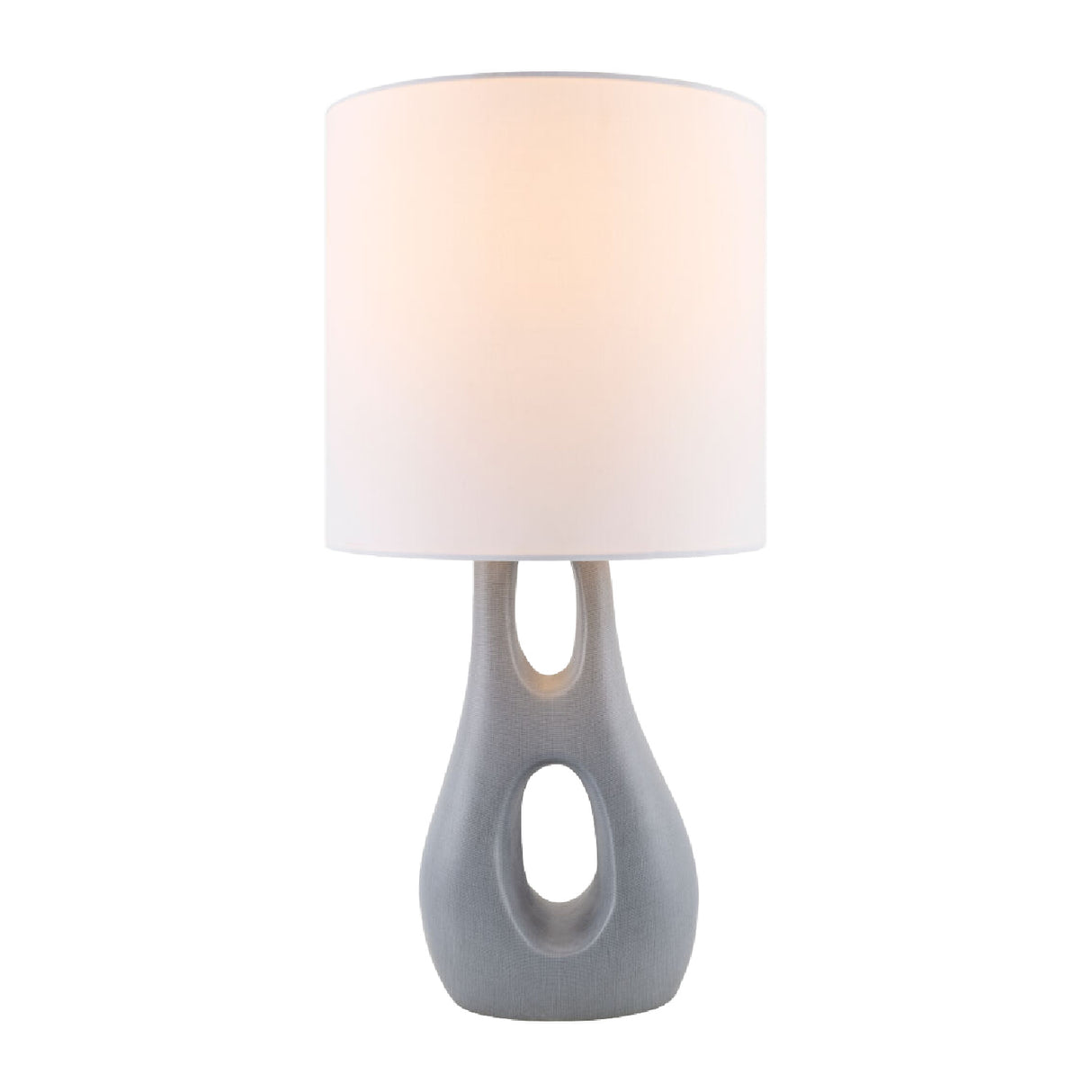 Modern European furniture - Textured Gray Accent Table Lamp - www.oroa.com | Oroa.com