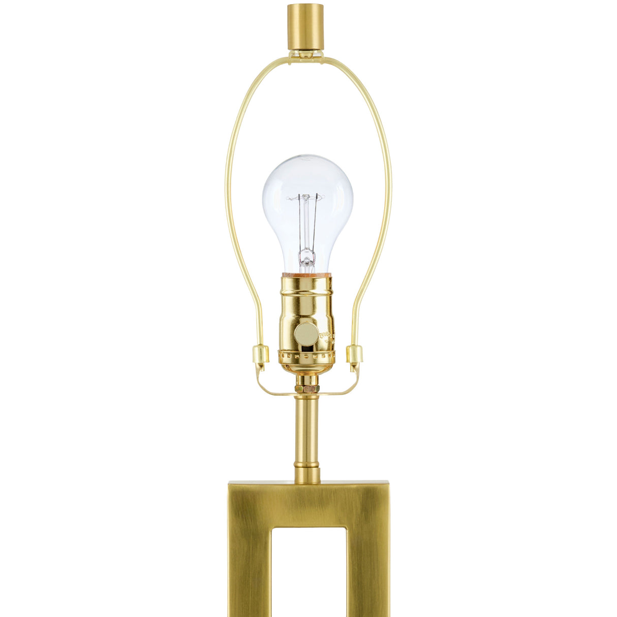 White Linen Gold Table Lamp | Oroa.com