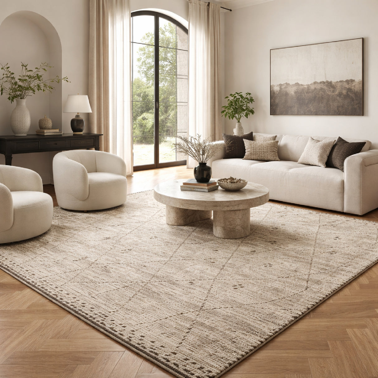 Modern furniture - Gray Hand-Knotted Wool Carpet - www.oroa.com | Oroa.com