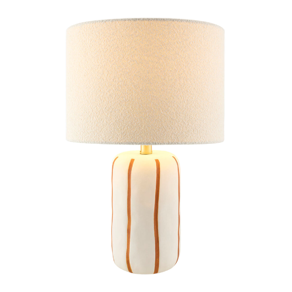 Modern European furniture - Lined Ceramic Linen Table Lamp - www.oroa.com | Oroa.com