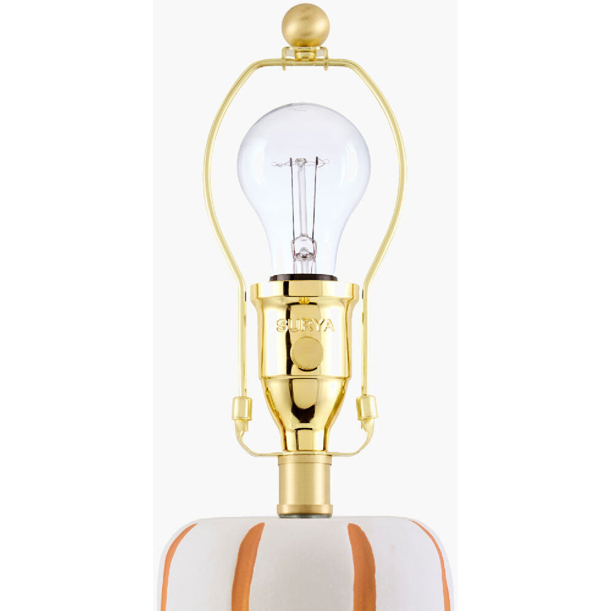 Modern European furniture - Ceramic Scalloped Linen Table Lamp - www.oroa.com | Oroa.com