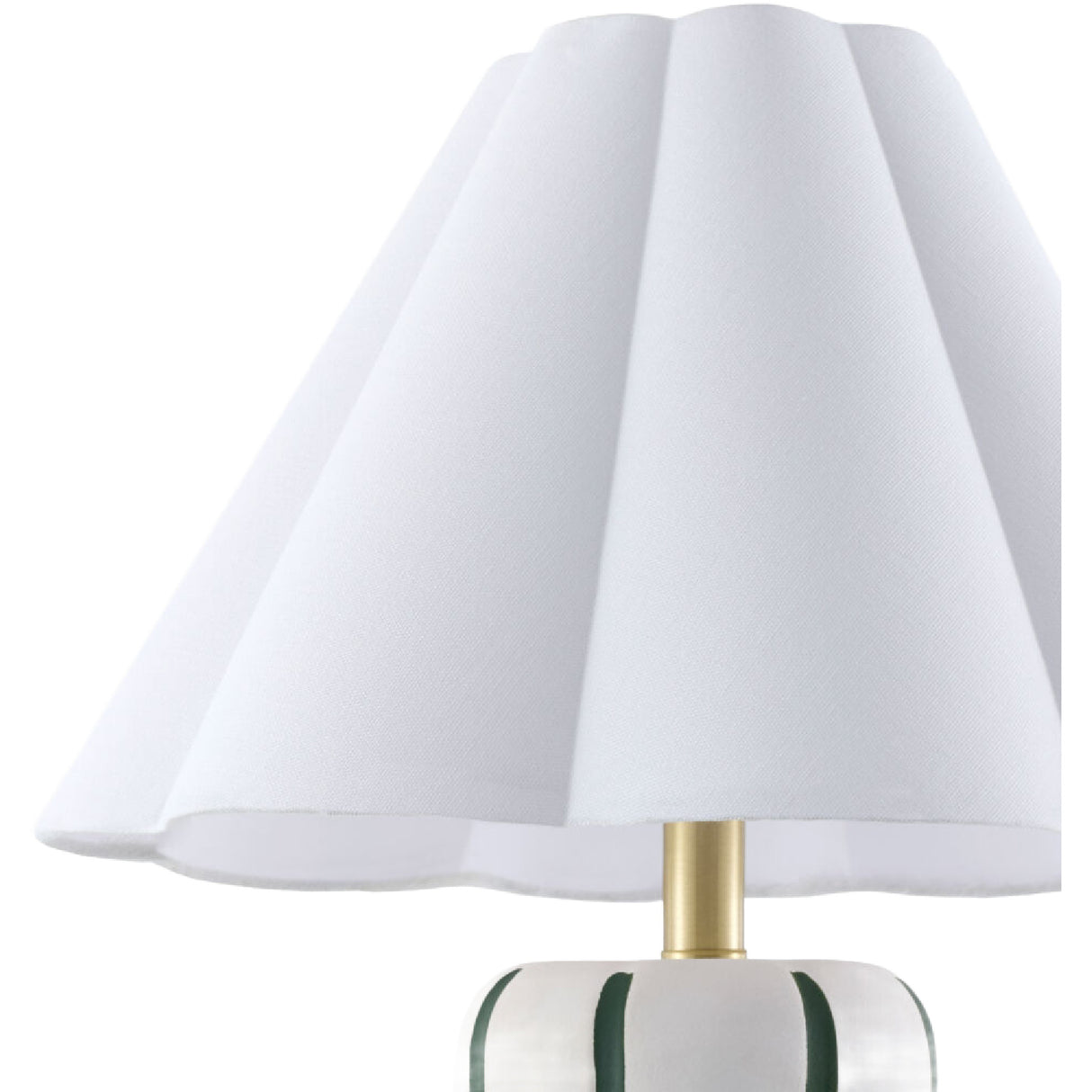 Modern European furniture - Ceramic Scalloped Linen Table Lamp - www.oroa.com | Oroa.com