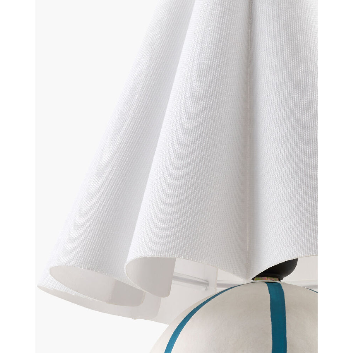 Modern European furniture - Lined Round Ceramic Table Lamp - www.oroa.com | Oroa.com