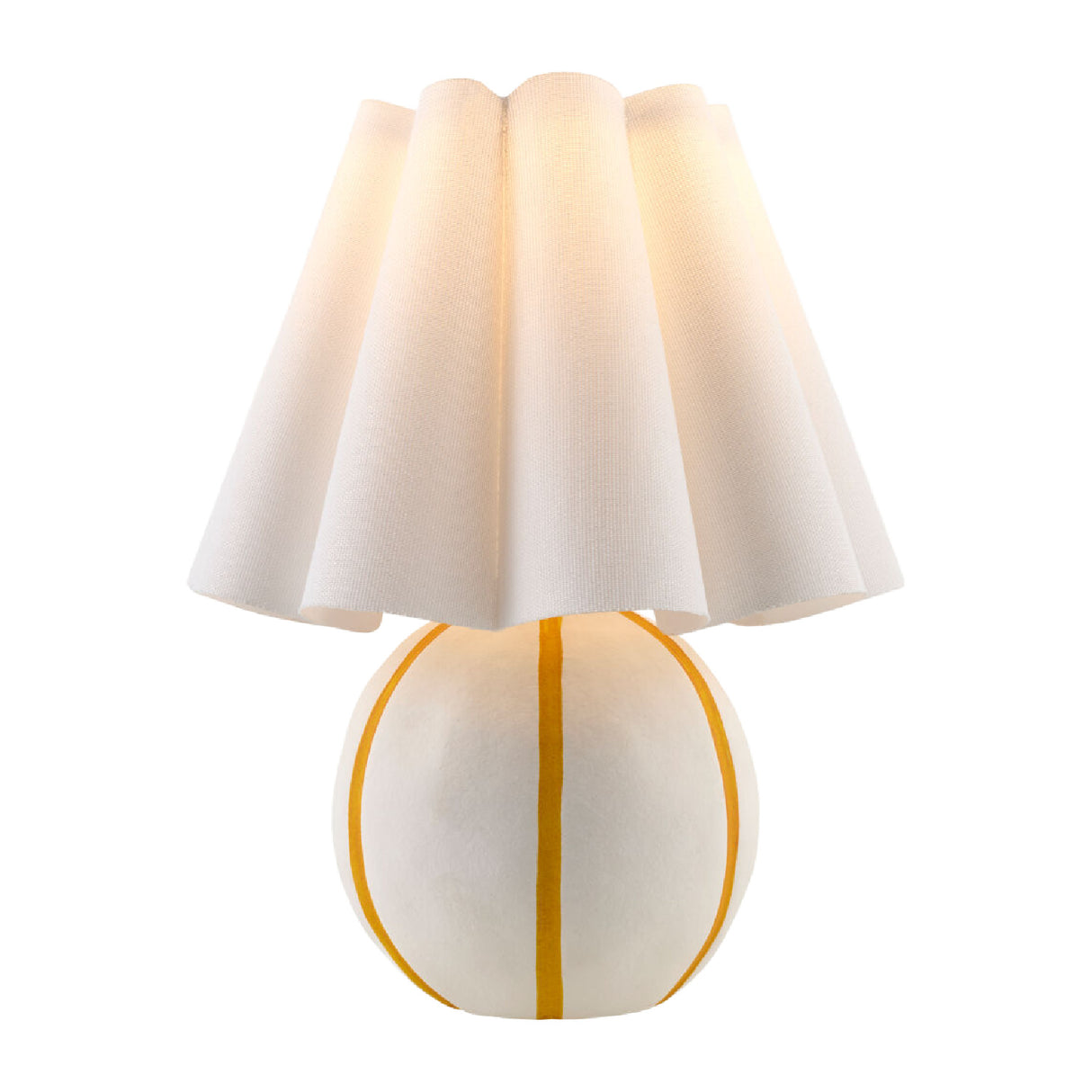 Modern European furniture - Lined Round Ceramic Table Lamp - www.oroa.com | Oroa.com