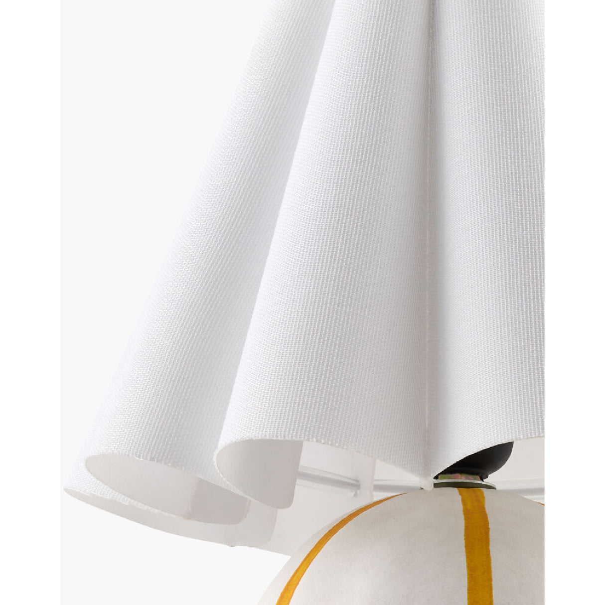 Modern European furniture - Lined Round Ceramic Table Lamp - www.oroa.com | Oroa.com