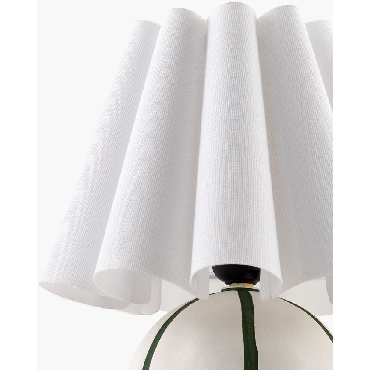 Modern European furniture - Lined Round Ceramic Table Lamp - www.oroa.com | Oroa.com