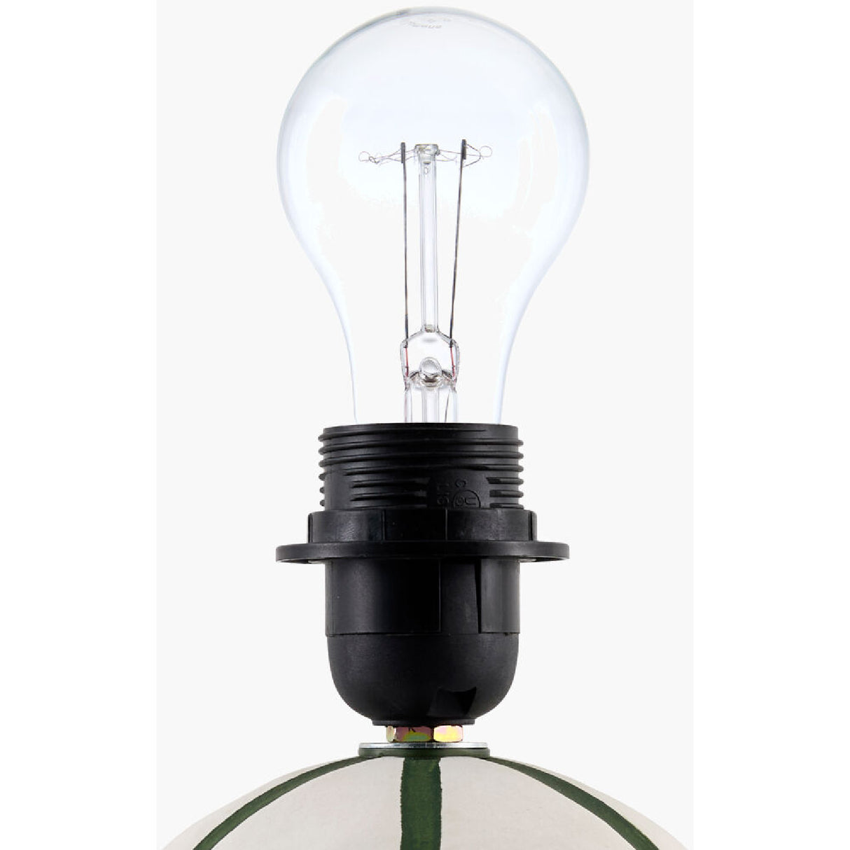Modern European furniture - Lined Round Ceramic Table Lamp - www.oroa.com | Oroa.com