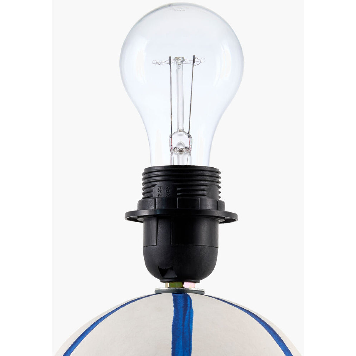 Modern European furniture - Lined Round Ceramic Table Lamp - www.oroa.com | Oroa.com