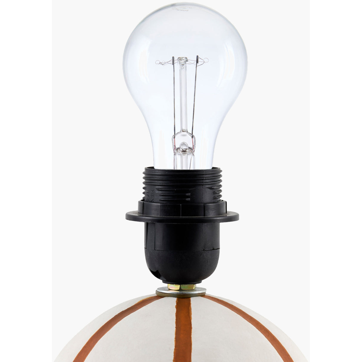 Modern European furniture - Round Lined Ceramic Table Lamp - www.oroa.com | Oroa.com