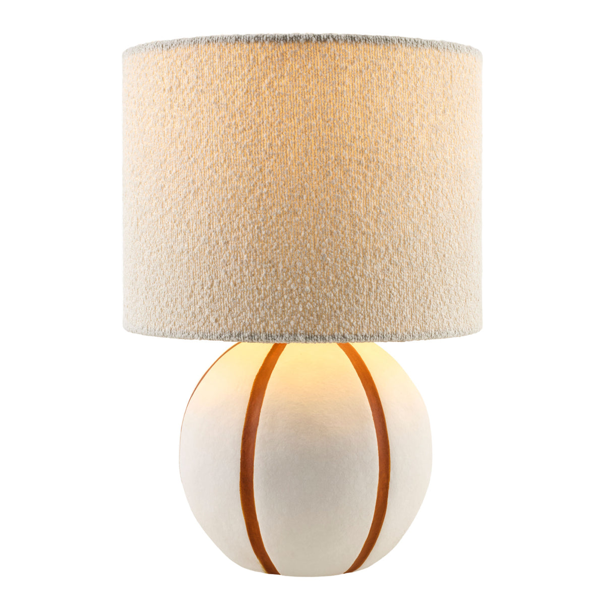 Modern European furniture - Round Lined Ceramic Table Lamp - www.oroa.com | Oroa.com