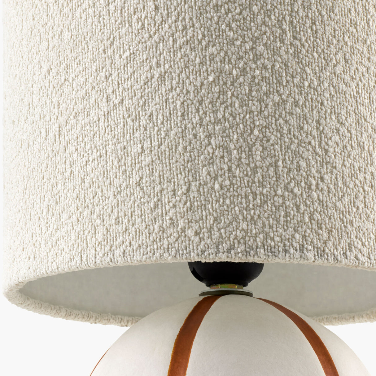 Modern European furniture - Round Lined Ceramic Table Lamp - www.oroa.com | Oroa.com