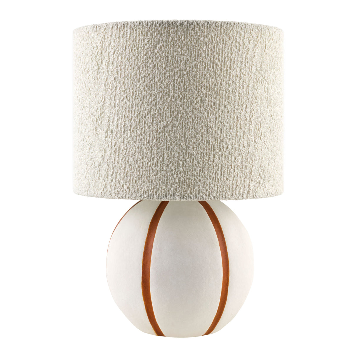 Modern European furniture - Round Lined Ceramic Table Lamp - www.oroa.com | Oroa.com