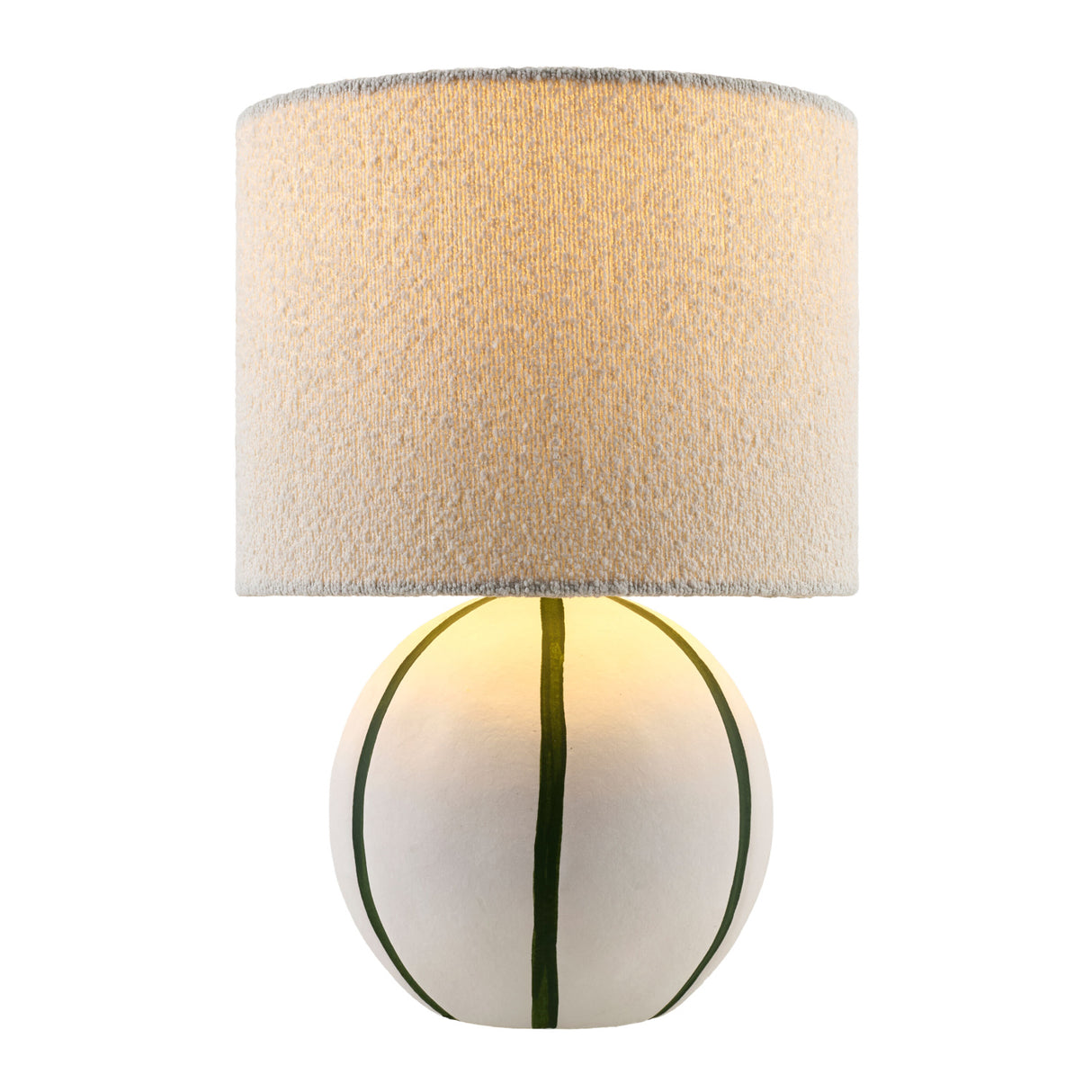 Modern European furniture - Round Lined Ceramic Table Lamp - www.oroa.com | Oroa.com