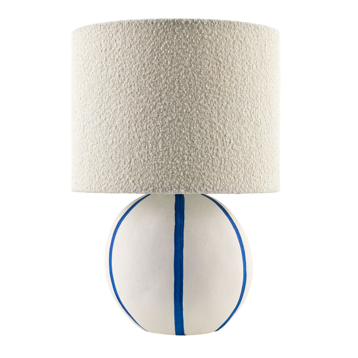 Modern European furniture - Round Lined Ceramic Table Lamp - www.oroa.com | Oroa.com