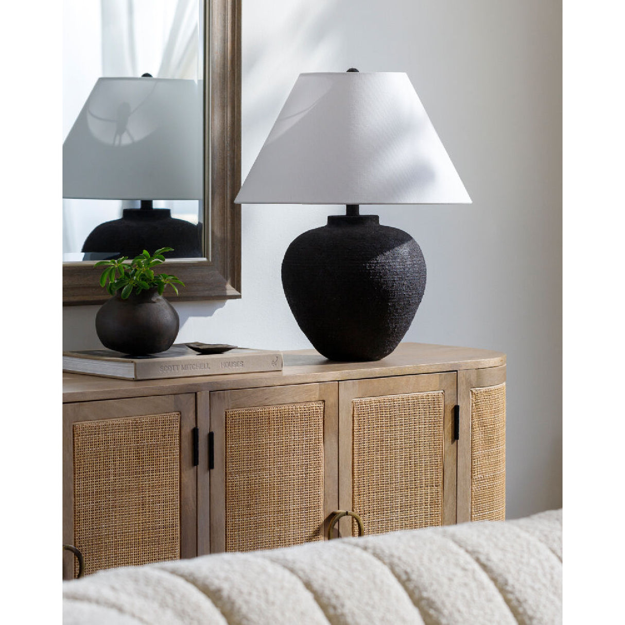 Modern European furniture - Empire Linen Shade Table Lamp - www.oroa.com | Oroa.com