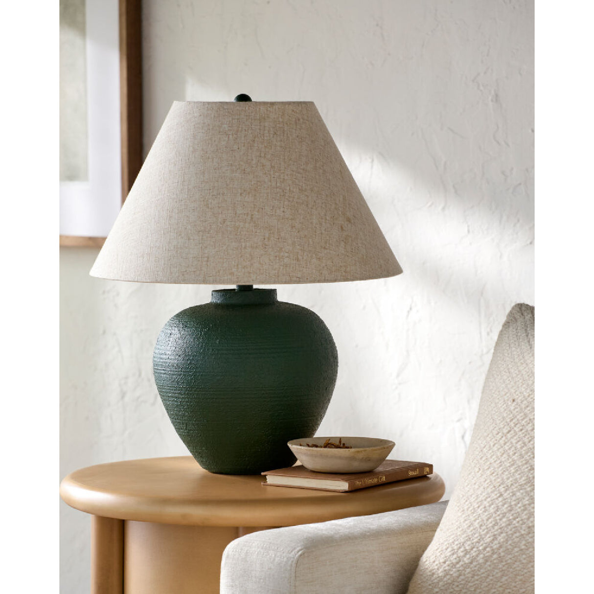 Modern European furniture - Empire Linen Shade Table Lamp - www.oroa.com | Oroa.com