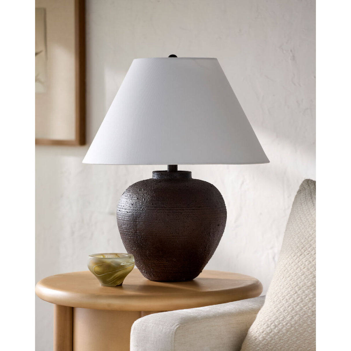 Modern European furniture - Empire Linen Shade Table Lamp - www.oroa.com | Oroa.com