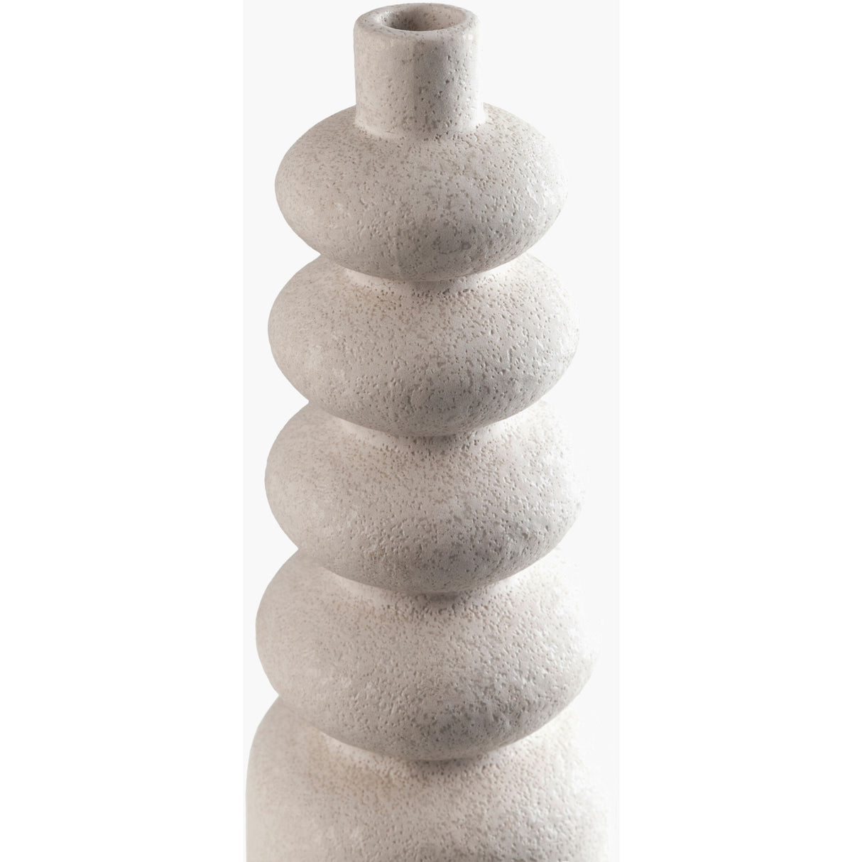Modern European furniture - White Ceramic Layered Vase - www.oroa.com | Oroa.com