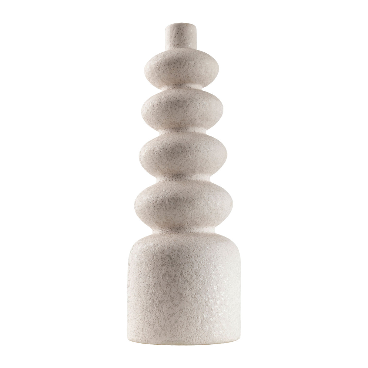 Modern European furniture - White Ceramic Layered Vase - www.oroa.com | Oroa.com