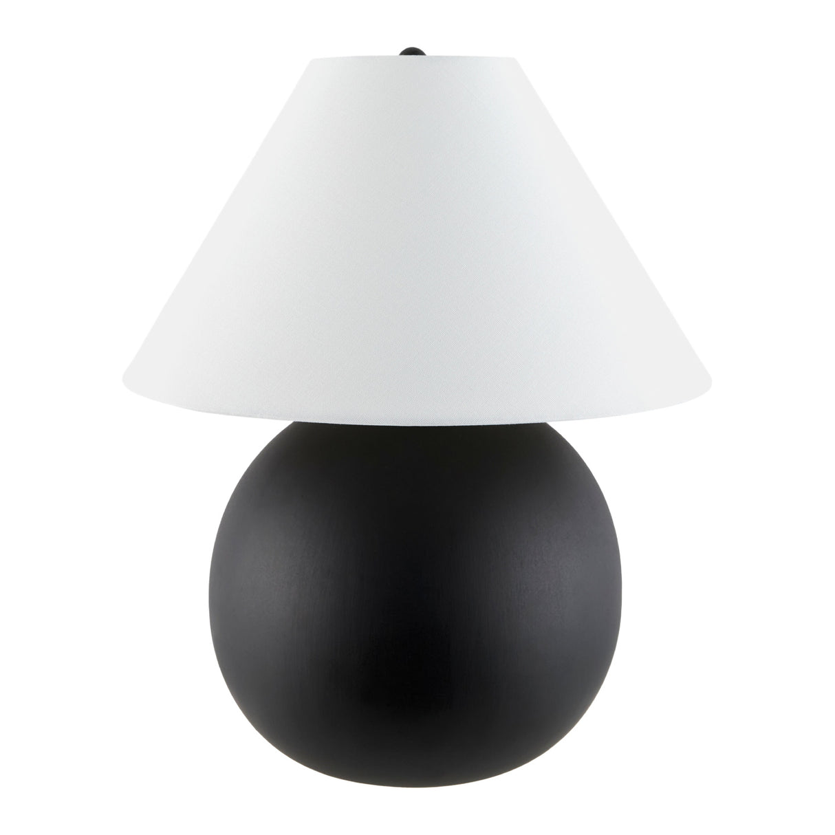 Modern European furniture - Black Round Ceramic Table Lamp - www.oroa.com | Oroa.com