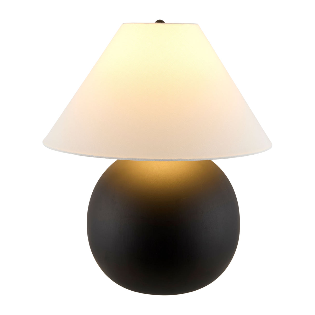 Modern European furniture - Black Round Ceramic Table Lamp - www.oroa.com | Oroa.com