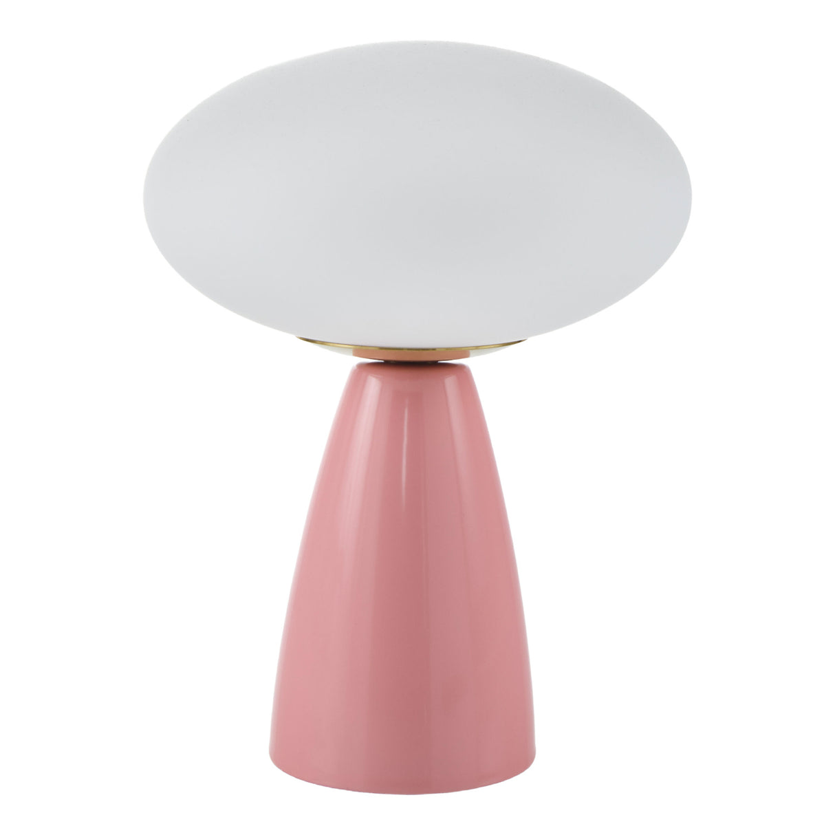 Modern European furniture - Oval White Glass Table Lamp - www.oroa.com | Oroa.com