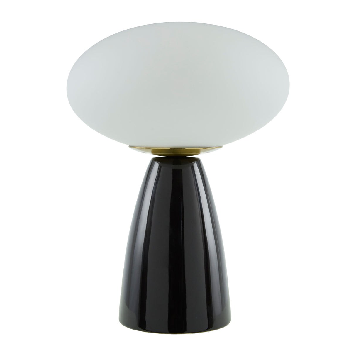 Modern European furniture - Oval White Glass Table Lamp - www.oroa.com | Oroa.com
