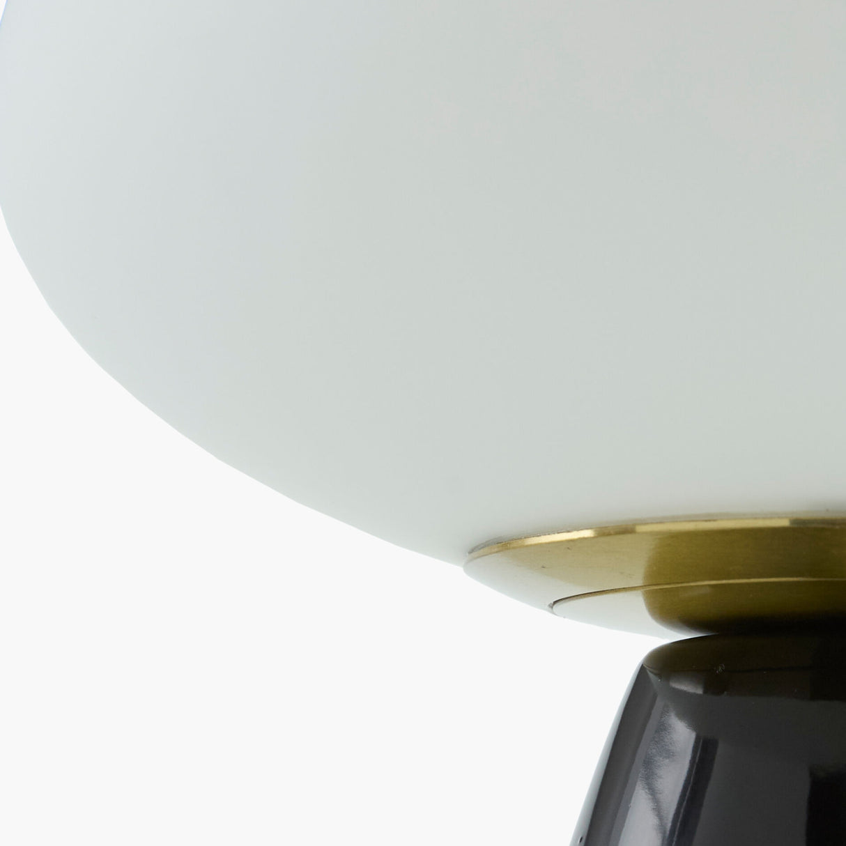 Modern European furniture - Oval White Glass Table Lamp - www.oroa.com | Oroa.com