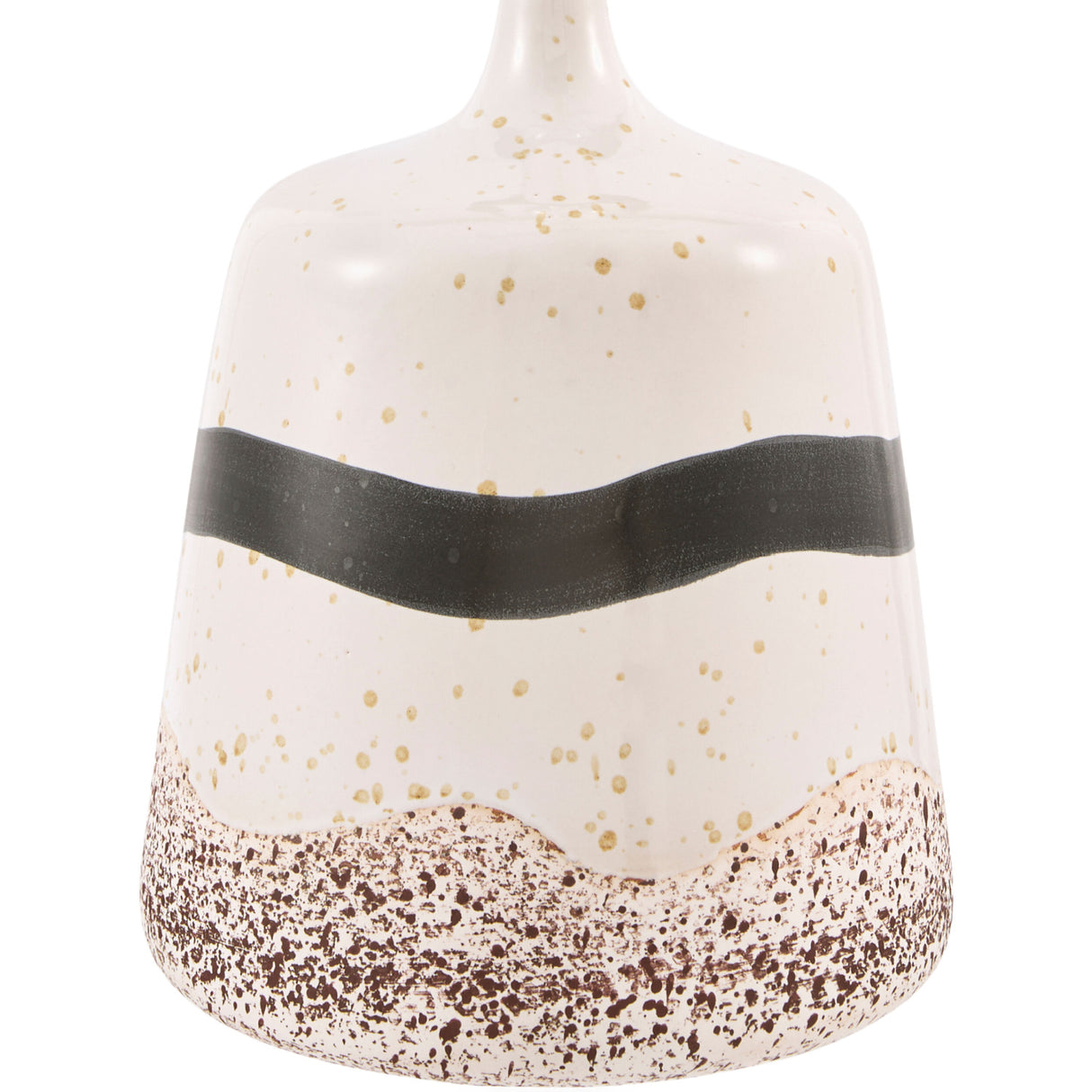 Modern European furniture - Brown Speckled Ceramic Table Lamp - www.oroa.com | Oroa.com