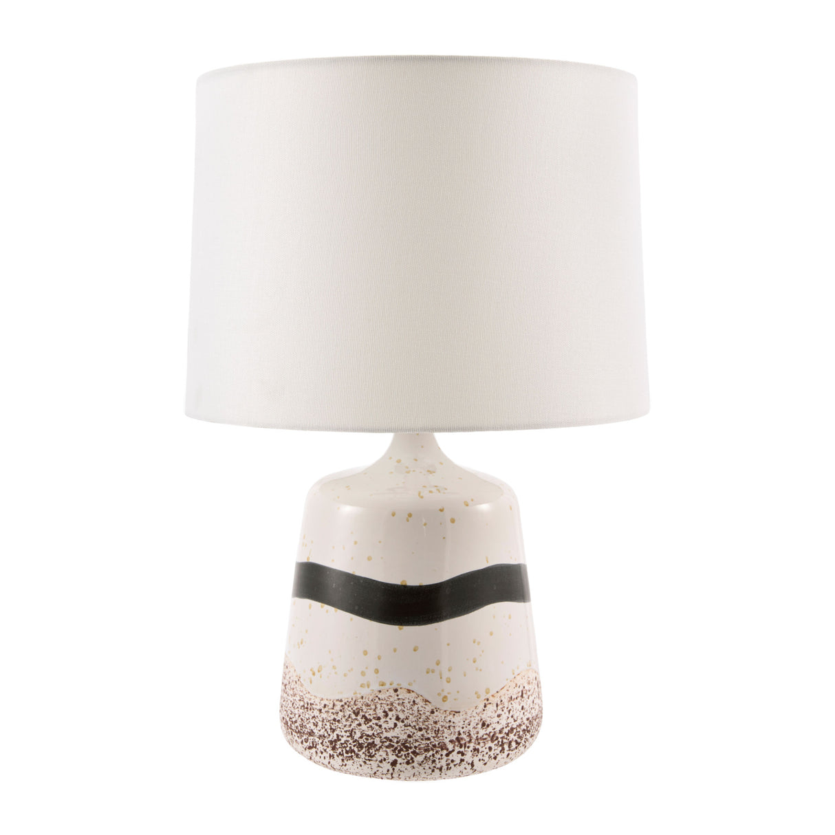 Modern European furniture - Brown Speckled Ceramic Table Lamp - www.oroa.com | Oroa.com