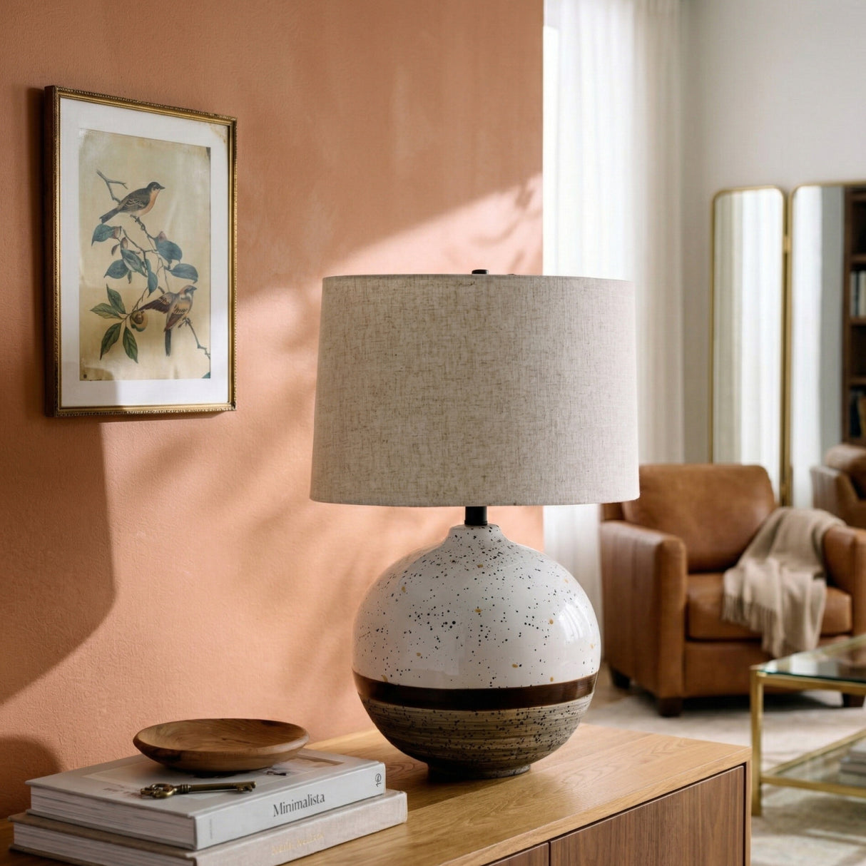 Modern European furniture - Dotted Ceramic Accent Table Lamp - www.oroa.com | Oroa.com