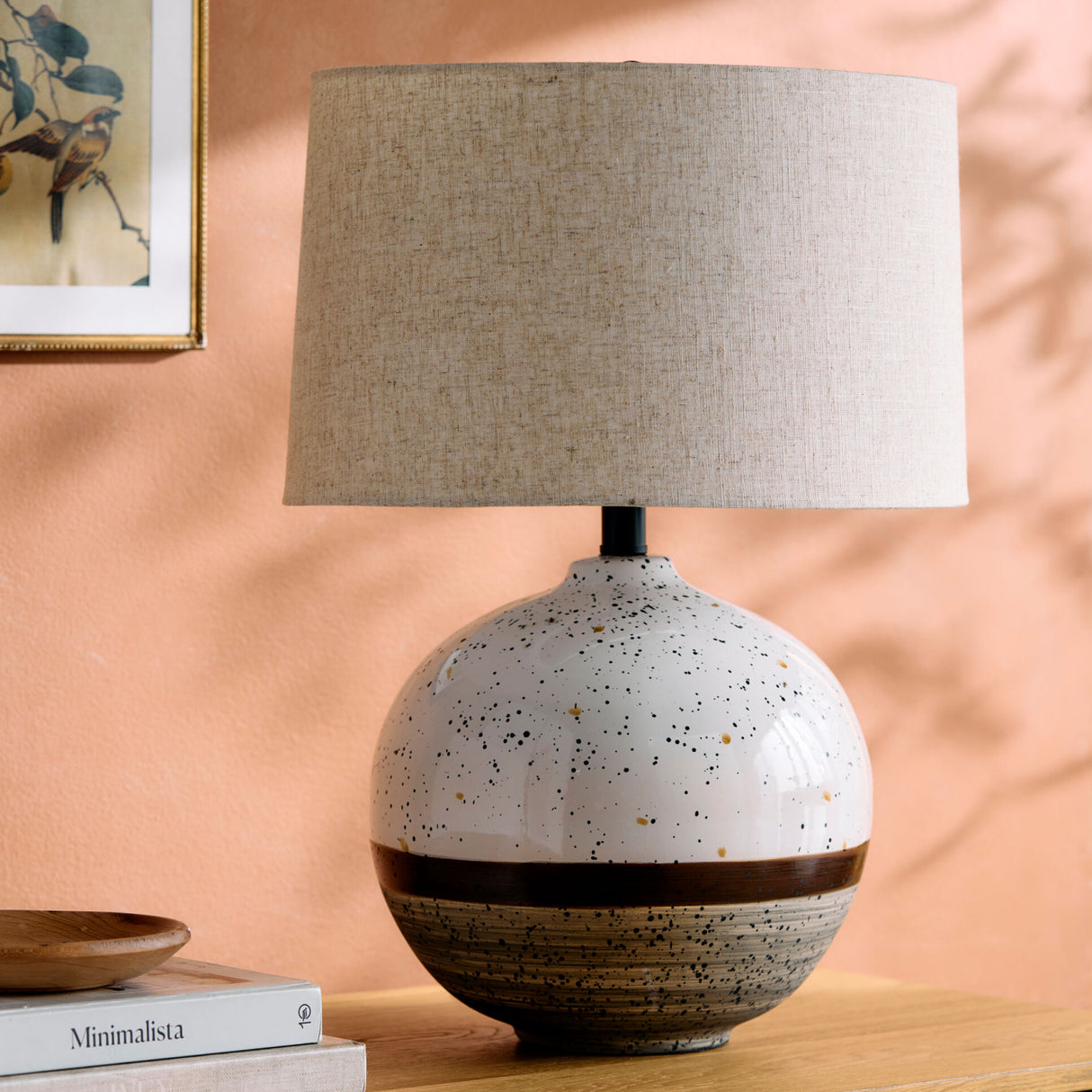 Modern European furniture - Dotted Ceramic Accent Table Lamp - www.oroa.com | Oroa.com