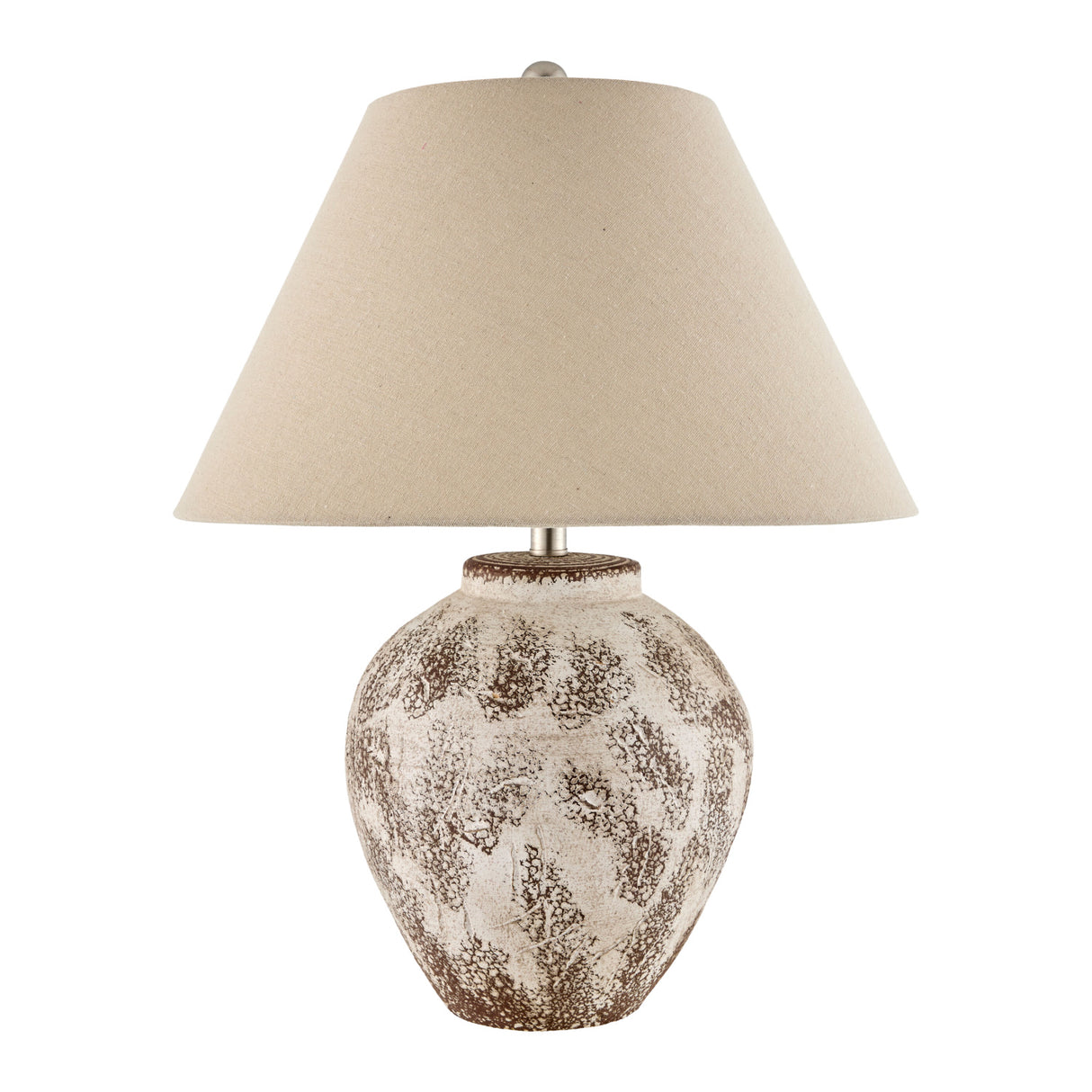 Modern European furniture - Rustic Brown Ceramic Table Lamp - www.oroa.com | Oroa.com
