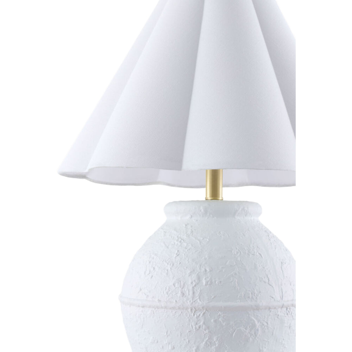 Modern European furniture - Scallop Folded Linen Table Lamp - www.oroa.com | Oroa.com