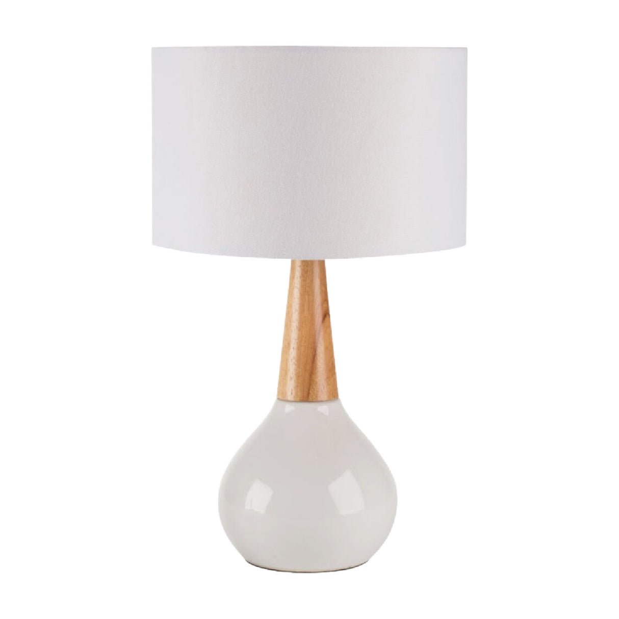 Ceramic Wood Base Table Lamp | Oroa.com