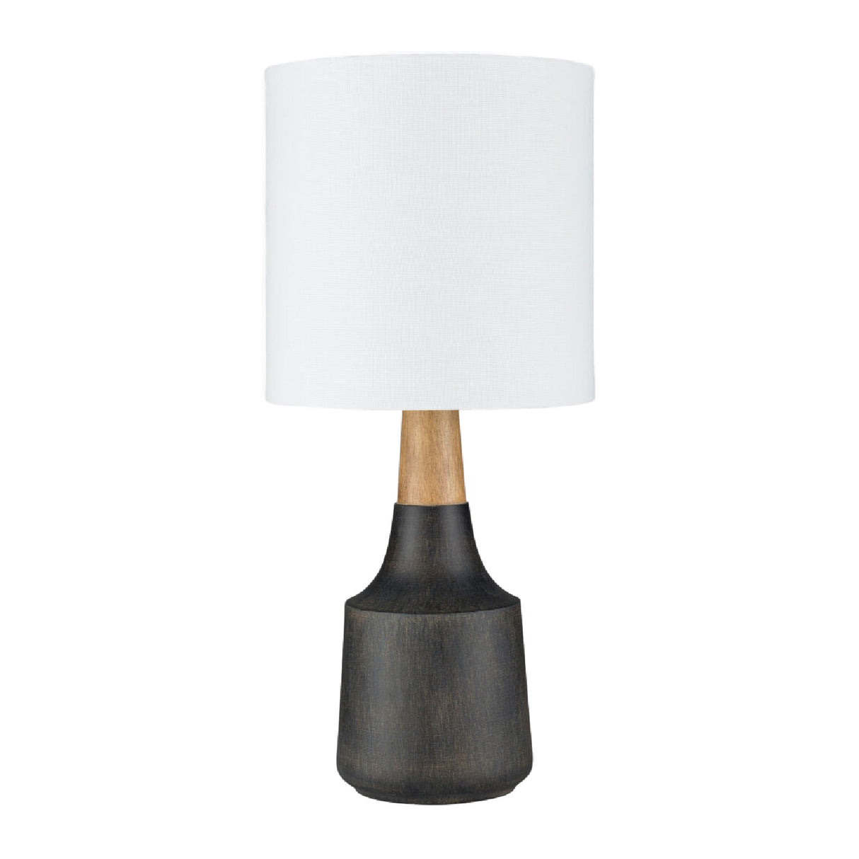 Modern European furniture - Drum Linen Shade Table Lamp - www.oroa.com | Oroa.com