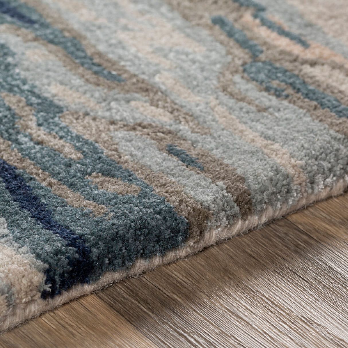 Modern European furniture - Multicolored Viscose Wool Blend Carpet - www.oroa.com | Oroa.com
