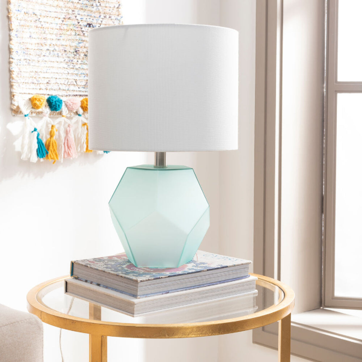 Modern European furniture - Faceted Glass Accent Table Lamp - www.oroa.com | Oroa.com