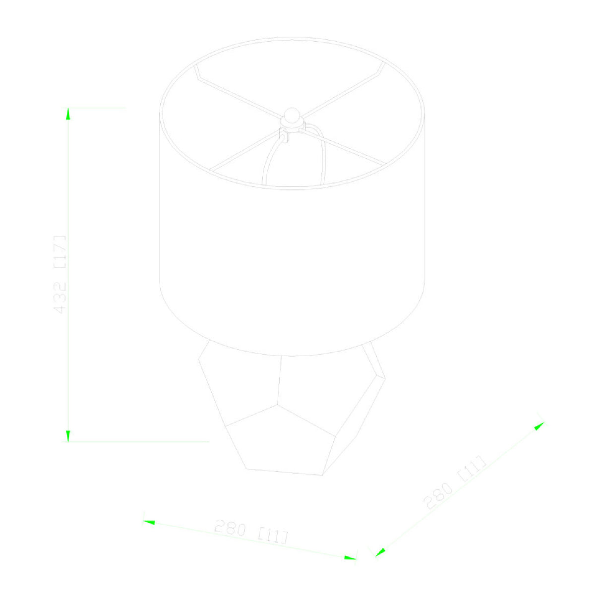 Modern European furniture - Faceted Glass Accent Table Lamp - www.oroa.com | Oroa.com