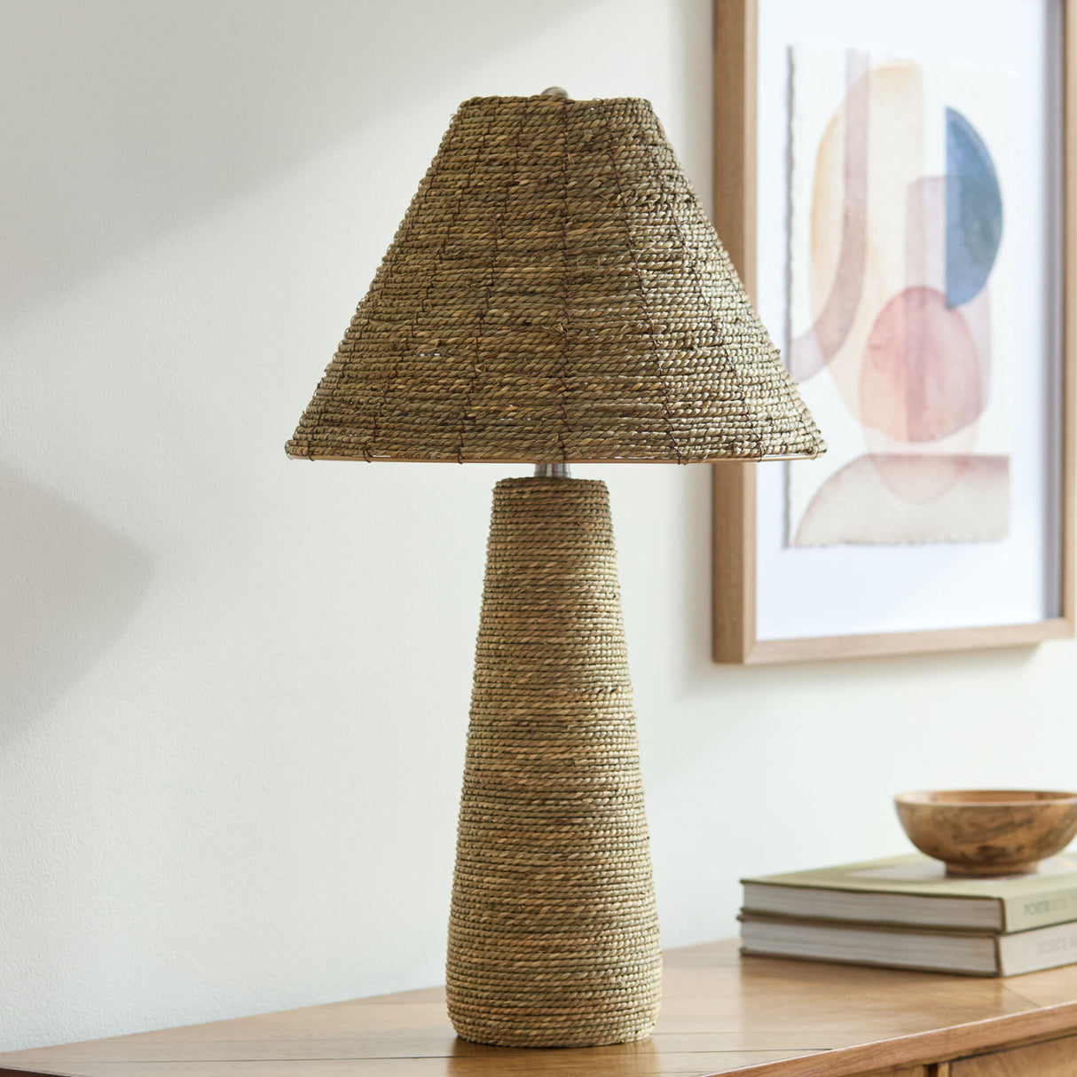 Modern European furniture - Rattan Wrapped Table Lamp - www.oroa.com | Oroa.com