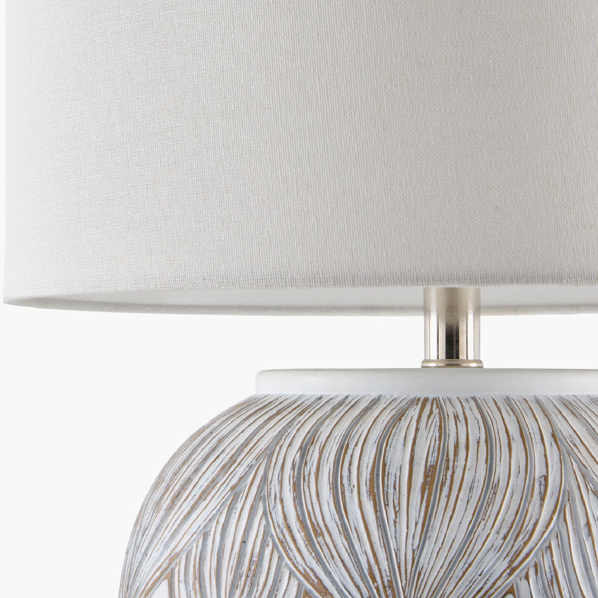 White Painted Accent Table Lamp | Oroa.com