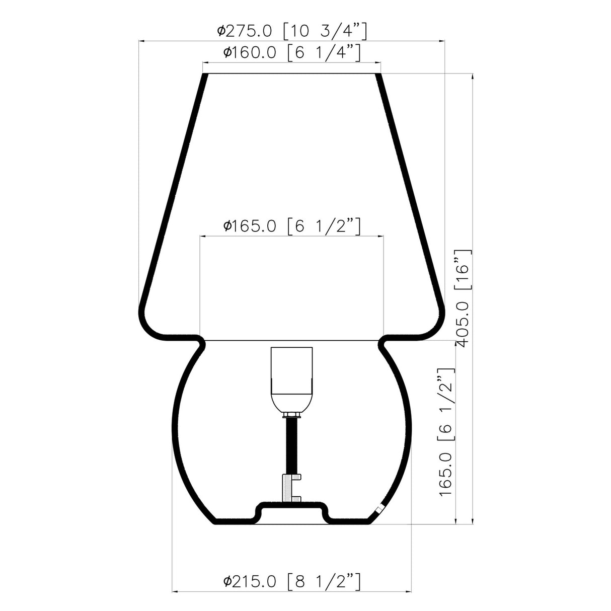 Modern European furniture - Glass Accent Table Lamp - www.oroa.com | Oroa.com