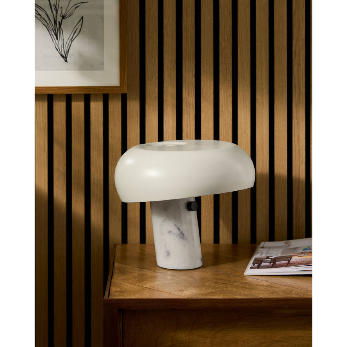 Modern European furniture - Marble Base Metal Table Lamp - www.oroa.com | Oroa.com